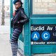 Ife Obi hanging out in her neighborhood.